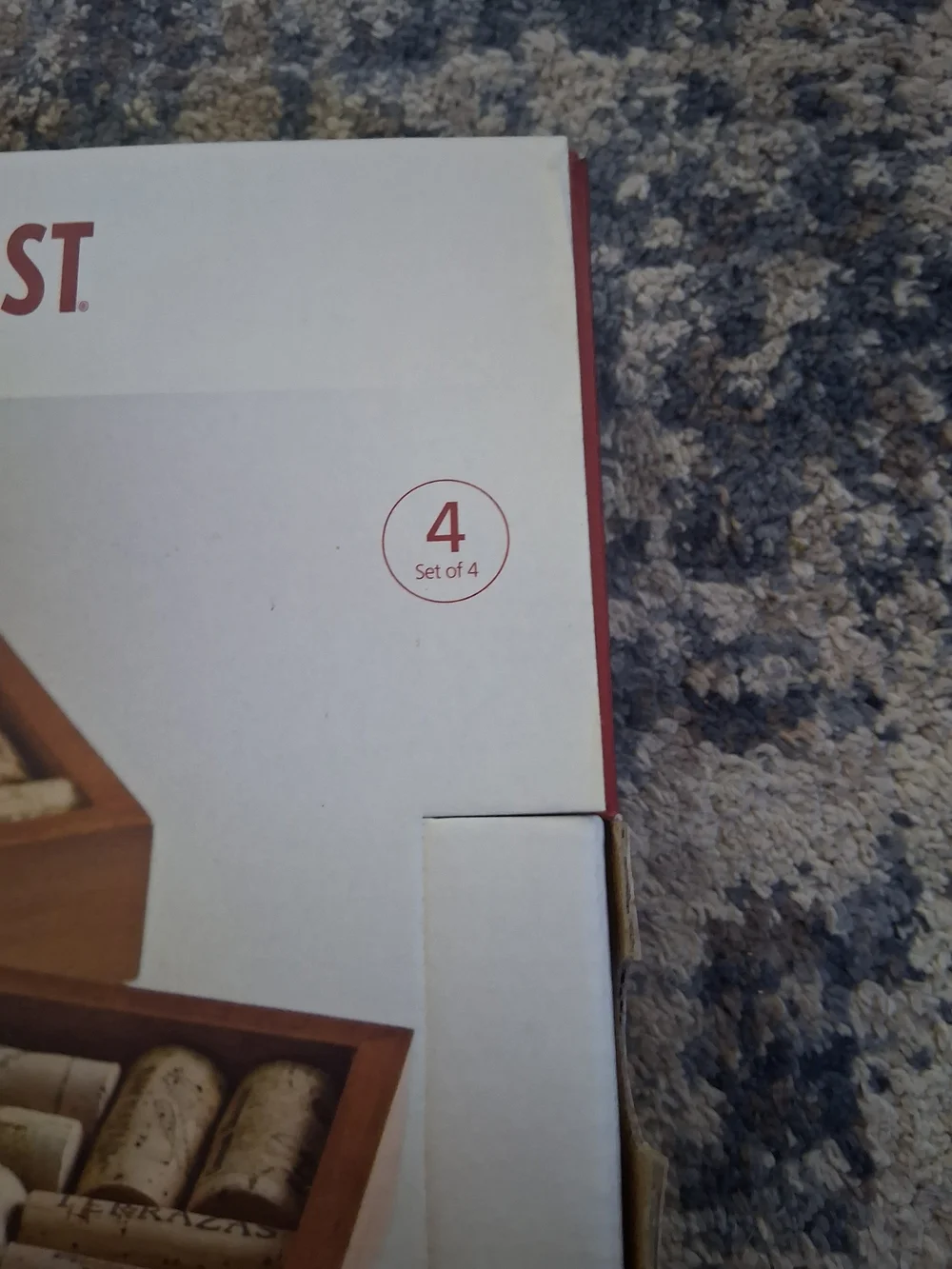 Wooden Wine Cork Coaster Set - Brown (Set of 4)